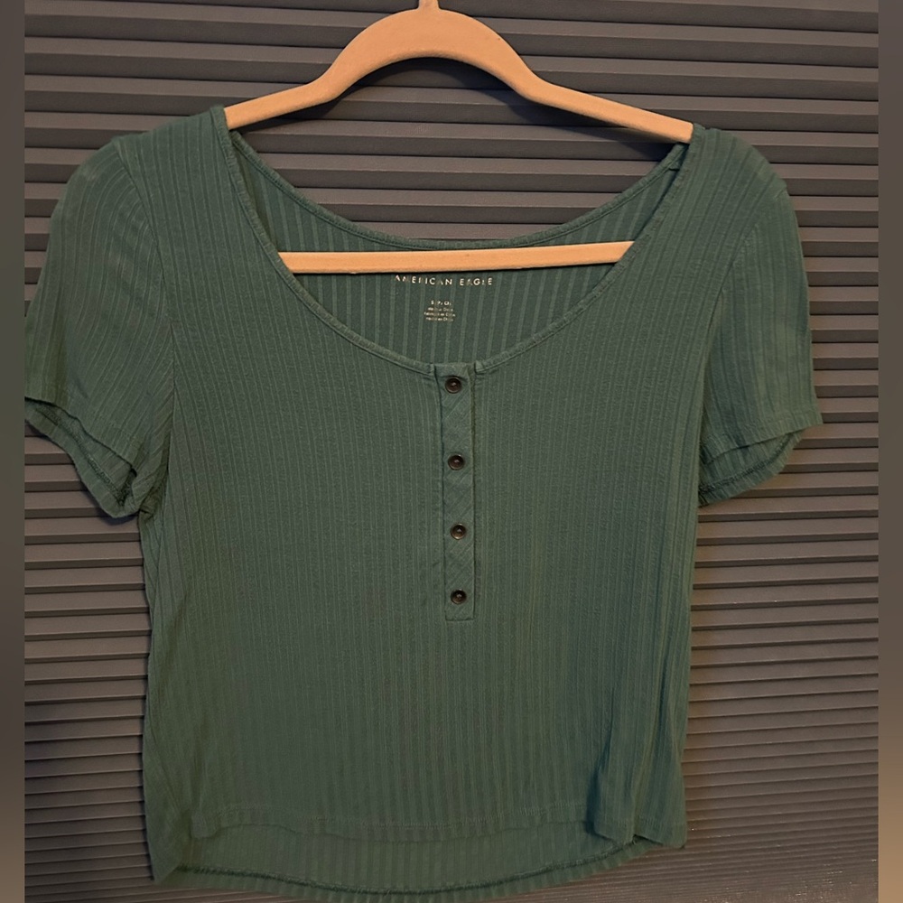 American eagle Sea green shirt